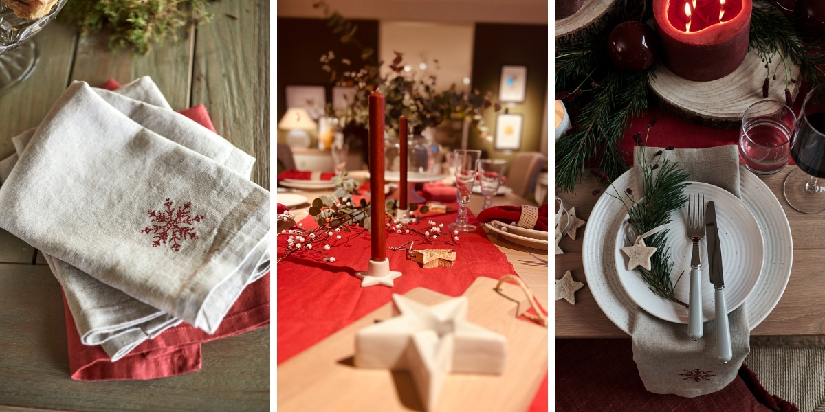 Red green and gold Christmas scheme